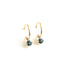 Four Claw Round Topaz Charm Sleepers in Yellow Gold